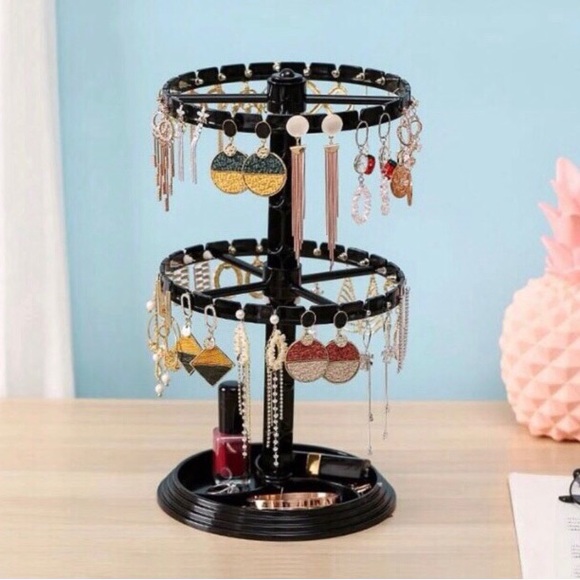 Black Detachable Multifunctional Earring Storage Rack- Earrings Organizer -NIB - Picture 3 of 7